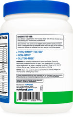 Nutricost intra green apple scoop dispensing powder for intra-workout boost.