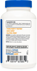 Nutricost L-Carnosine ingredients label for transparency