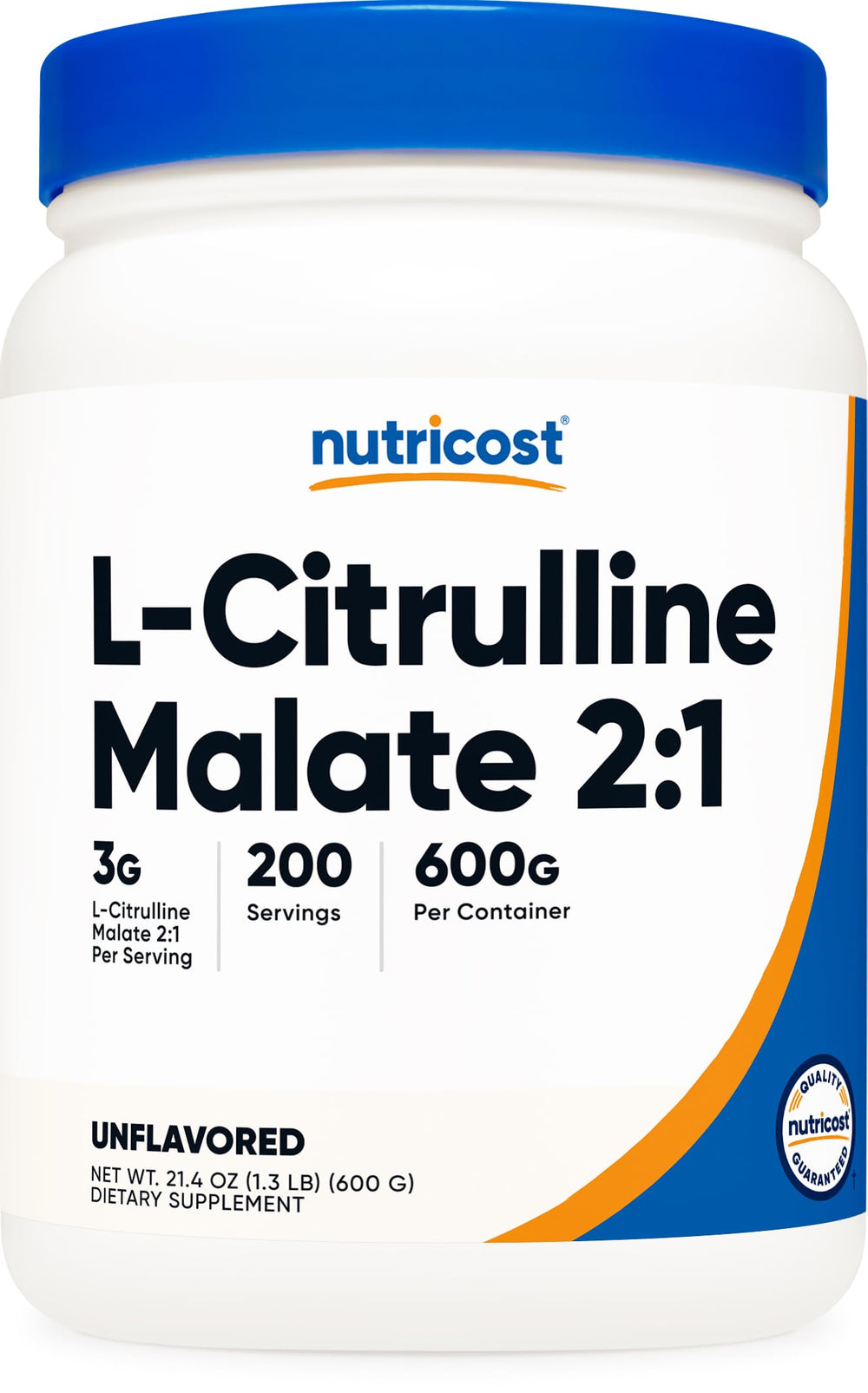 Nutricost L-Citrulline Malate 2:1 bottle for premium pre-workout support