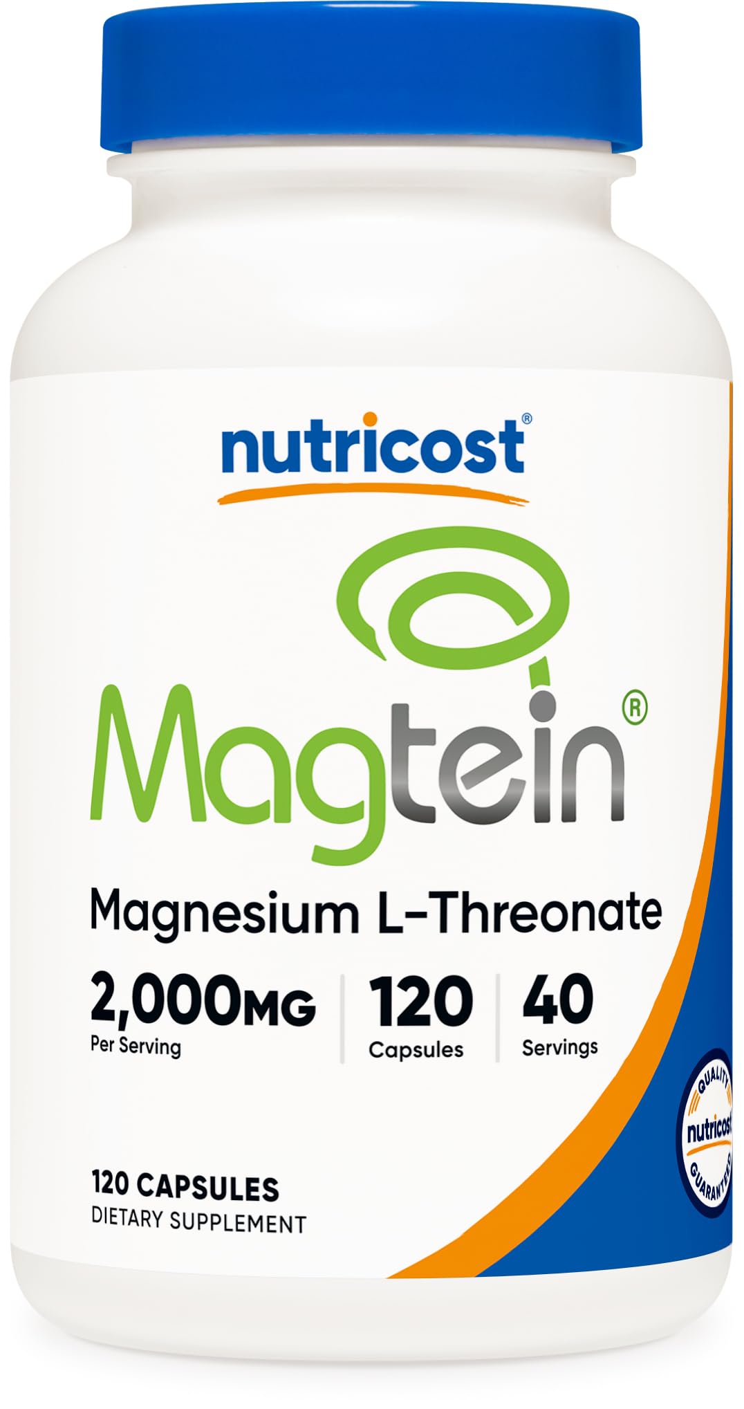 Nutricost Magtein bottle front for daily magnesium support