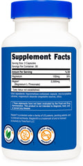 Nutricost Magtein bottle pour showing serving size.