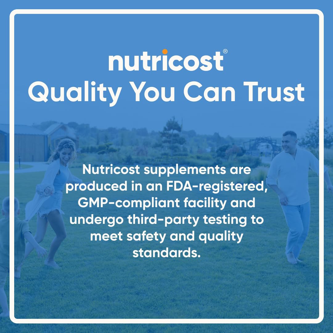 Nutricost vegetarian friendly badge close-up