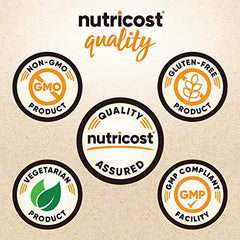 Nutricost Organic Lion's Mane powder texture closeup for smooth mixing.