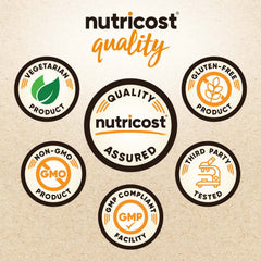 Nutricost Organic Pea Protein Isolate 5 lb bag, gluten-free option.