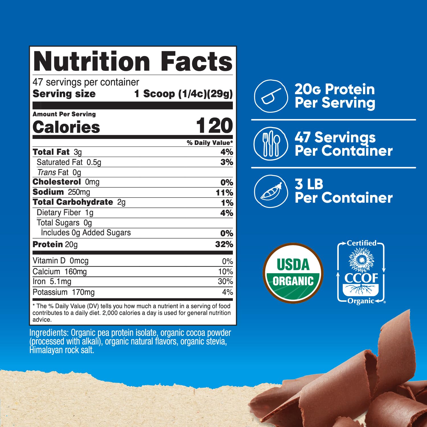 Nutricost Pea Protein Powder scoop for quick protein boosts