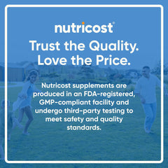 Nutricost Pre-Workout ISO testing seal signals third-party transparency.