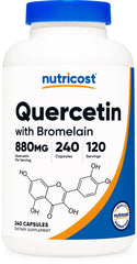 Nutricost Quercetin 880mg bottle front for daily wellness display