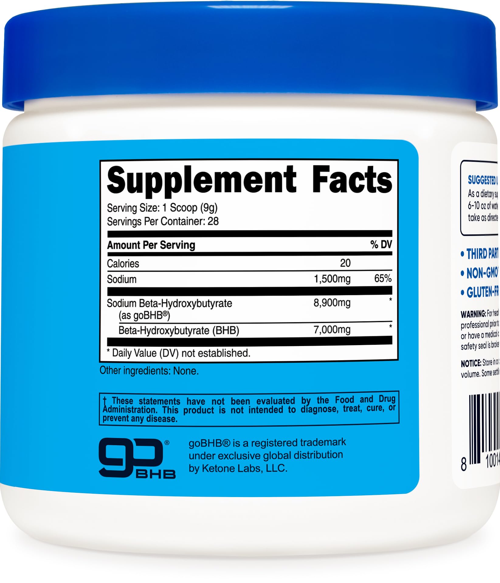 Nutricost container on kitchen counter highlighting premium quality ingredients