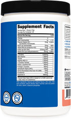 Nutricost Stim-Free Pre-Workout dissolved-ice suggests refreshing pink lemonade on ice