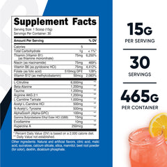 Nutricost Stim-Free Pre-Workout pink lemonade tub with 6,000 mg L-Citrulline