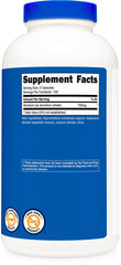 ISO-tested, non-GMO quality label beside Nutricost packaging.