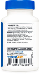 Nutricost Tudca label detail image illustrating non-GMO and allergen-free claims.