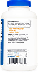 Close-up of Nutricost Ubiquinol capsules for convenient use.