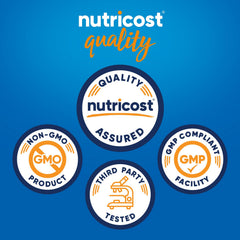 Nutricost vegan-friendly label emphasizing GMO-free formulation
