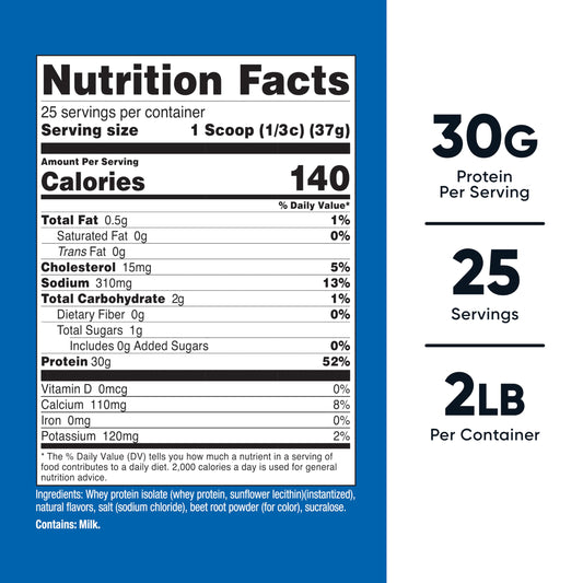 Pouring Nutricost Whey Isolate Strawberry Milkshake showing convenient serving