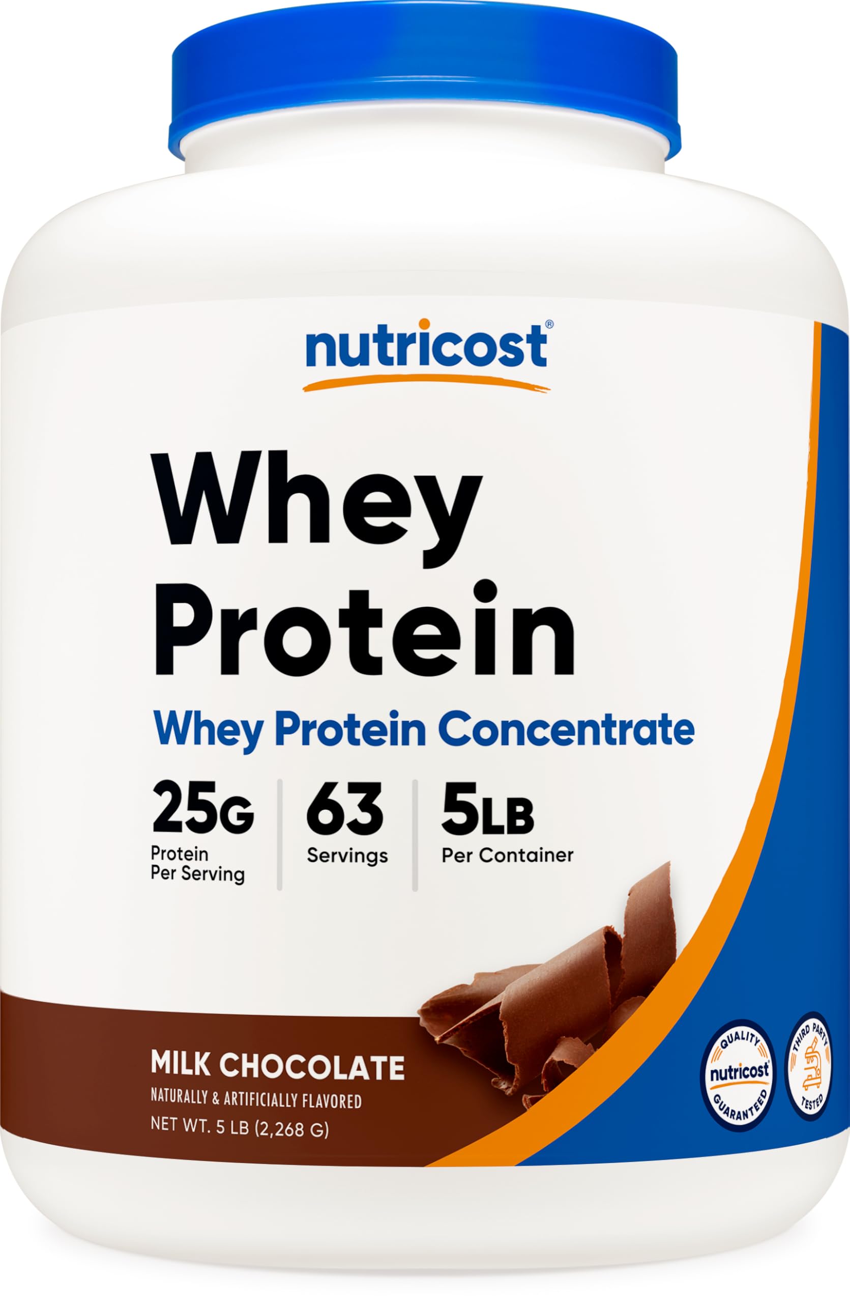 Nutricost Whey Protein Concentrate Chocolate bottle front for post-workout support