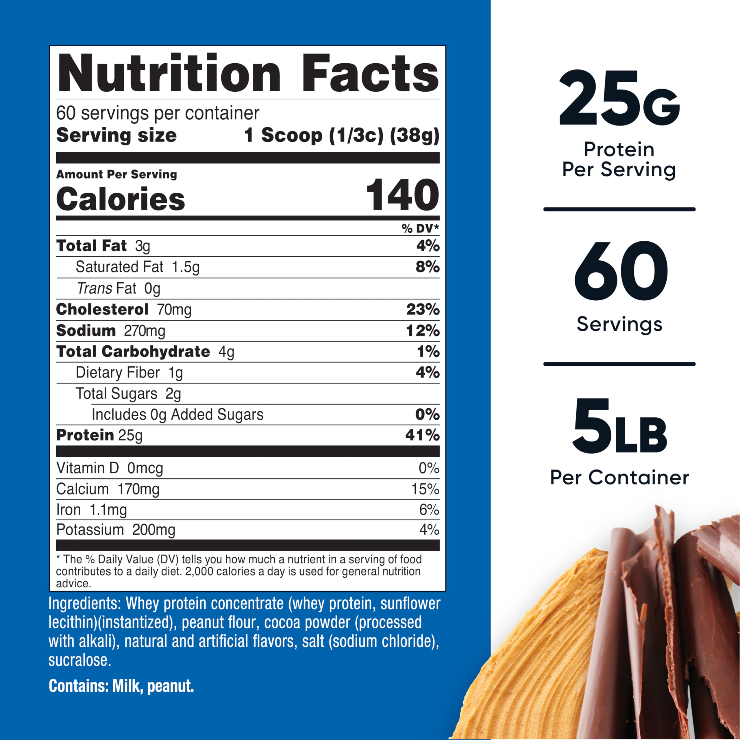 Nutricost Chocolate Peanut Butter shake ready for post-workout recovery.