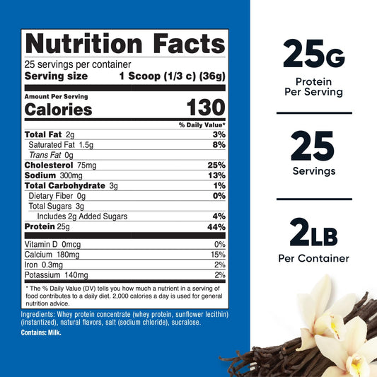 Nutricost vanilla whey protein concentrate scoop for quick mix-ins