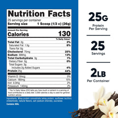 Nutricost vanilla whey protein concentrate scoop for quick mix-ins