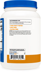 Nutricost Whey Protein Isolate Chocolate Peanut Butter glass blends into creamy shakes.