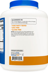 Pourable shake made from Nutricost protein powder for a convenient post-workout sip.