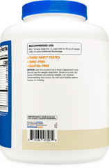 Nutricost Vanilla label highlights non-GMO and gluten-free attributes.