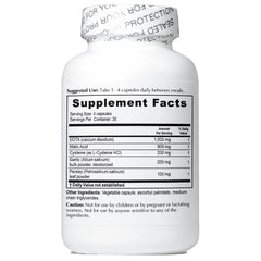 NutriCrafters Enhanced Garlic EDTA label close-up shows ingredients and USA-made quality cues