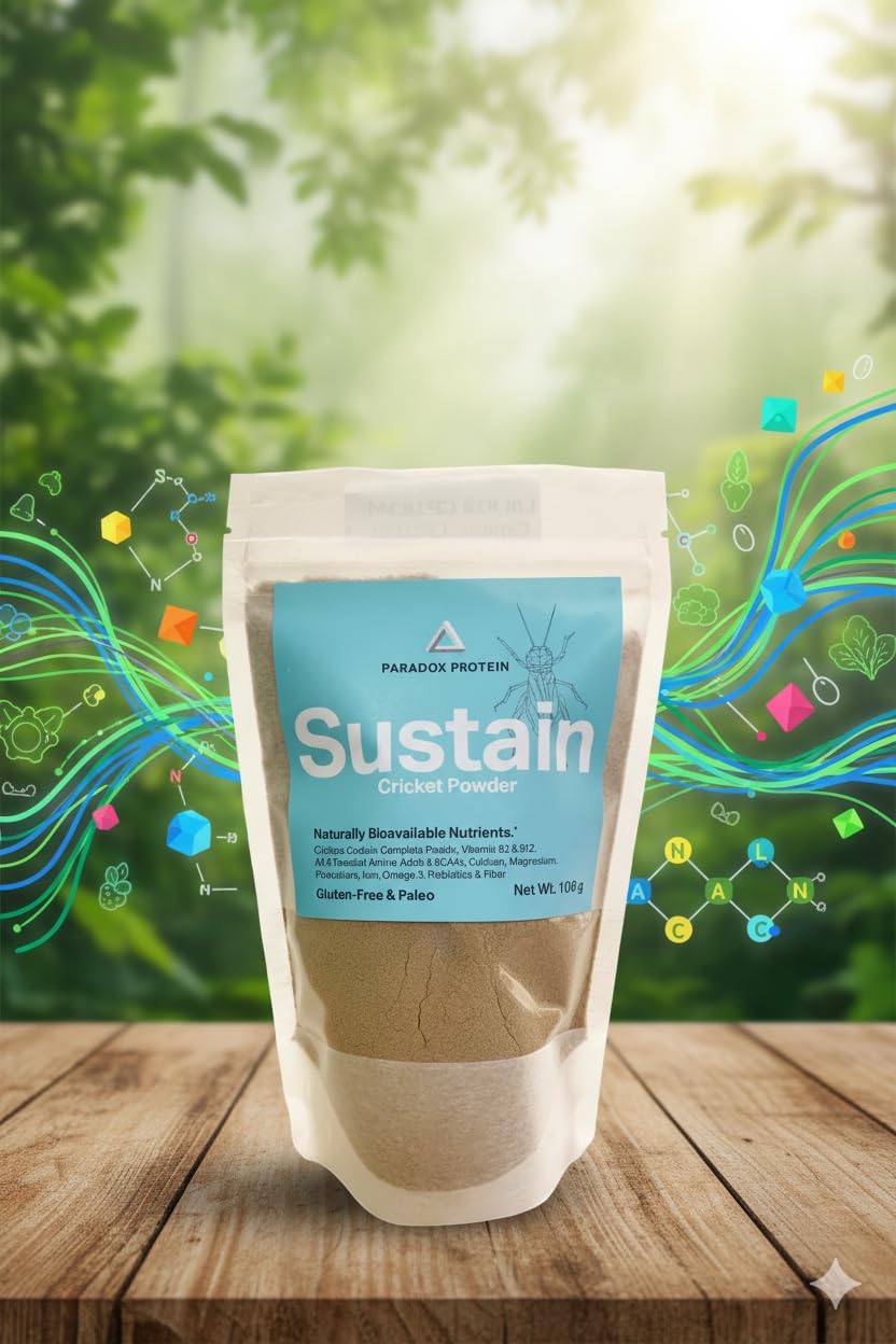 NutriCricket Paradox Protein bag back – natural energy through B-12 rich nutrition.
