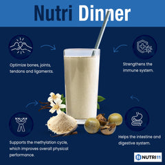 NutriDinner chocolate canister by Nutrillermo for night-time nourishment.