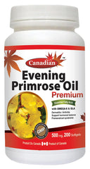 Nutridom Evening Primrose Oil softgels bottle for daily omega-6 support.