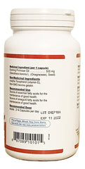 Nutridom Evening Primrose Oil softgels pile for daily wellness routine.