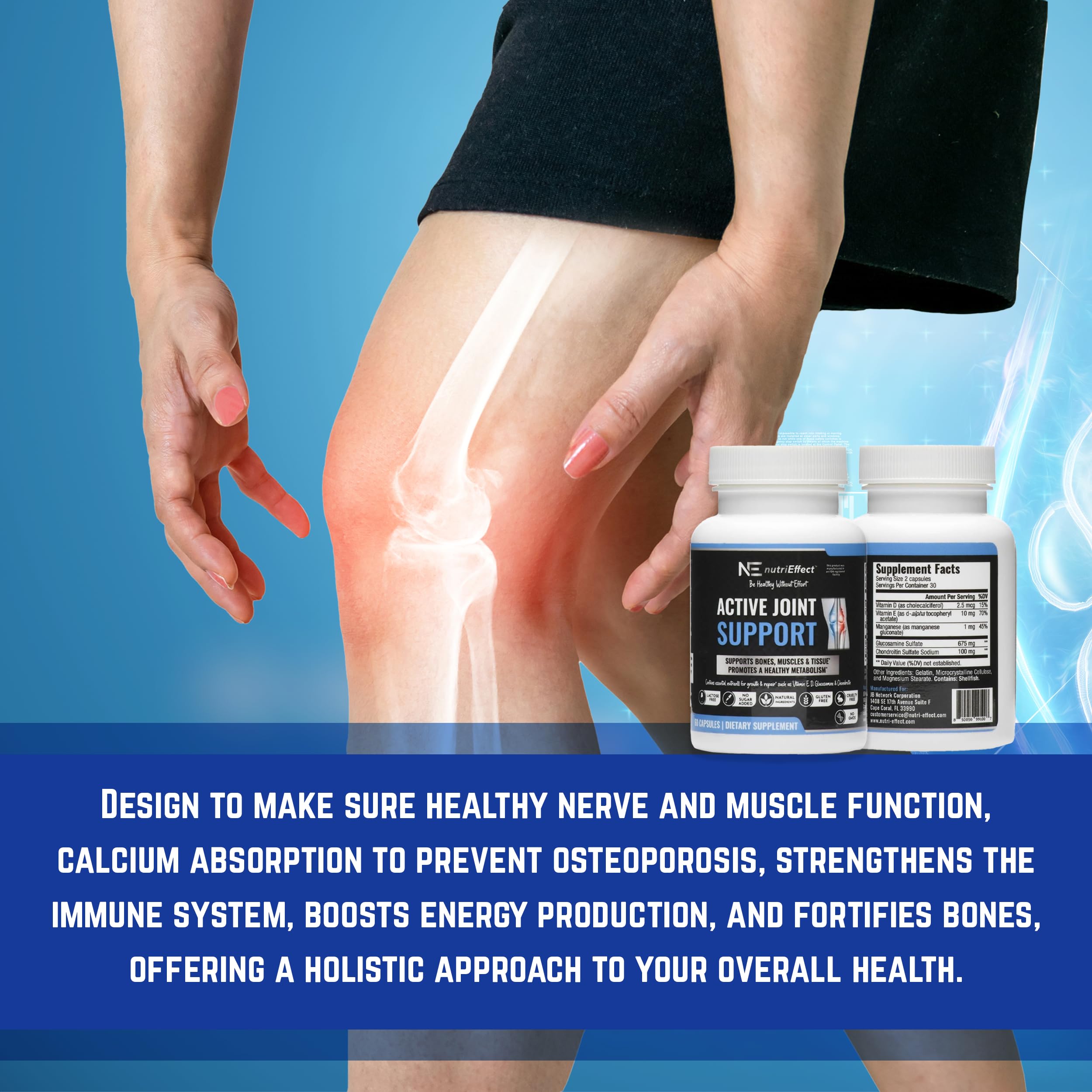 nutrieffect Active Joint Support cartilage illustration suggesting joint lubrication