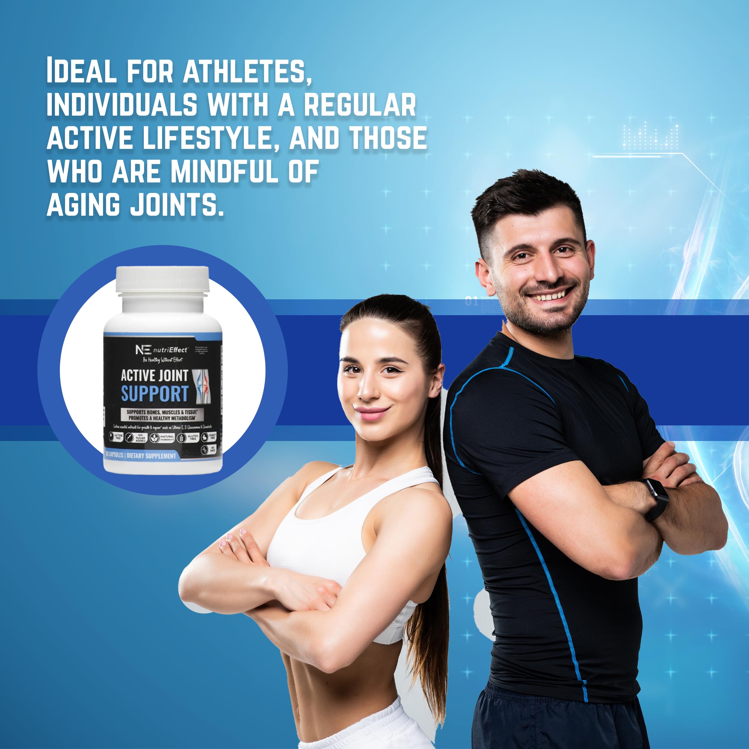 nutrieffect Active Joint Support vitamin D visual highlights calcium absorption support