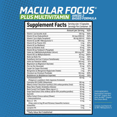 Nutrient Revolution Macular Focus Plus lab-tested, non-GMO packaging.