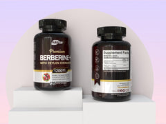 NutriFlair Berberine with Ceylon Cinnamon capsules emphasize premium cinnamon and clean-label quality.