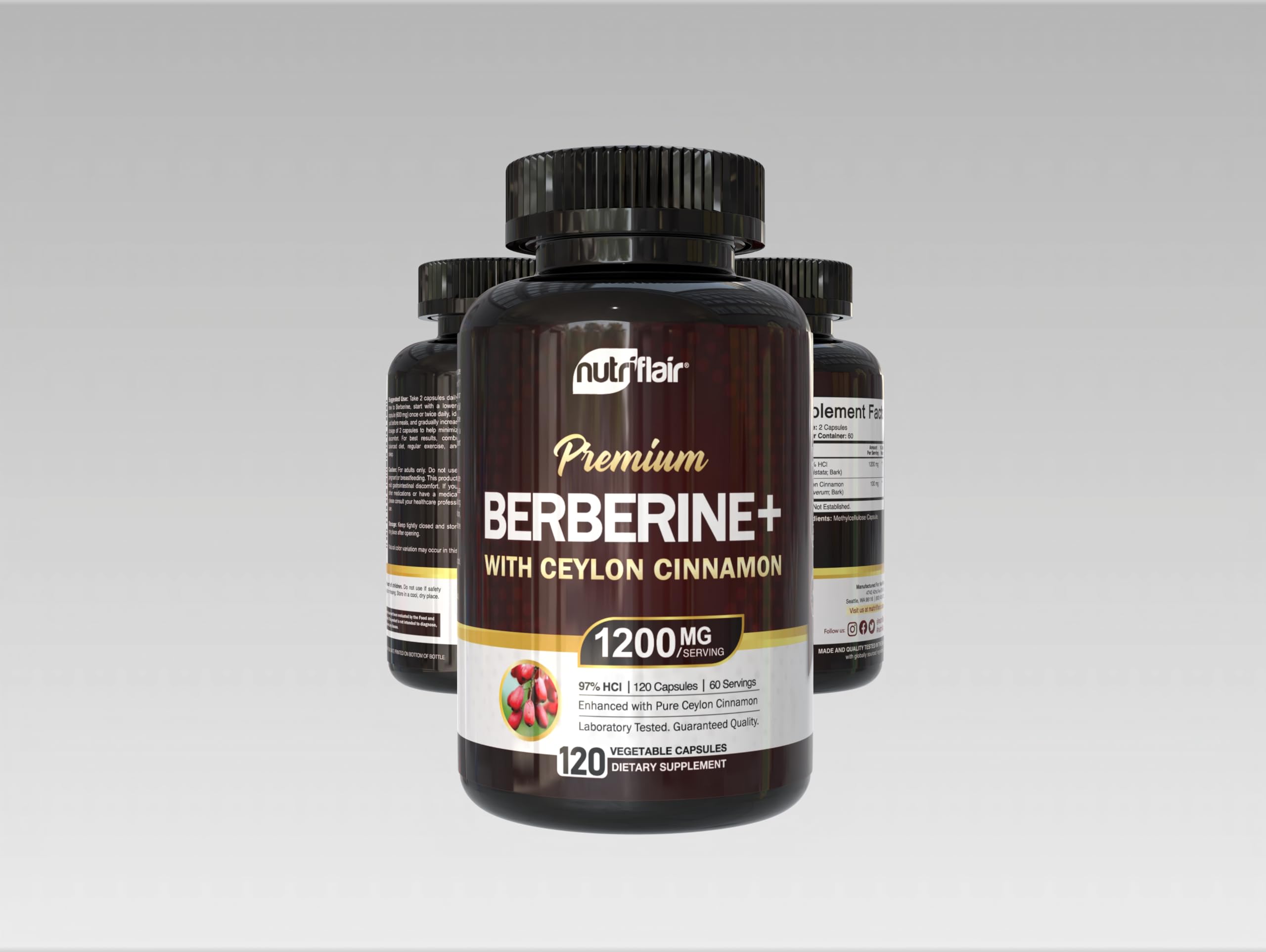 NutriFlair vegan-friendly capsules for plant-based wellness routines.