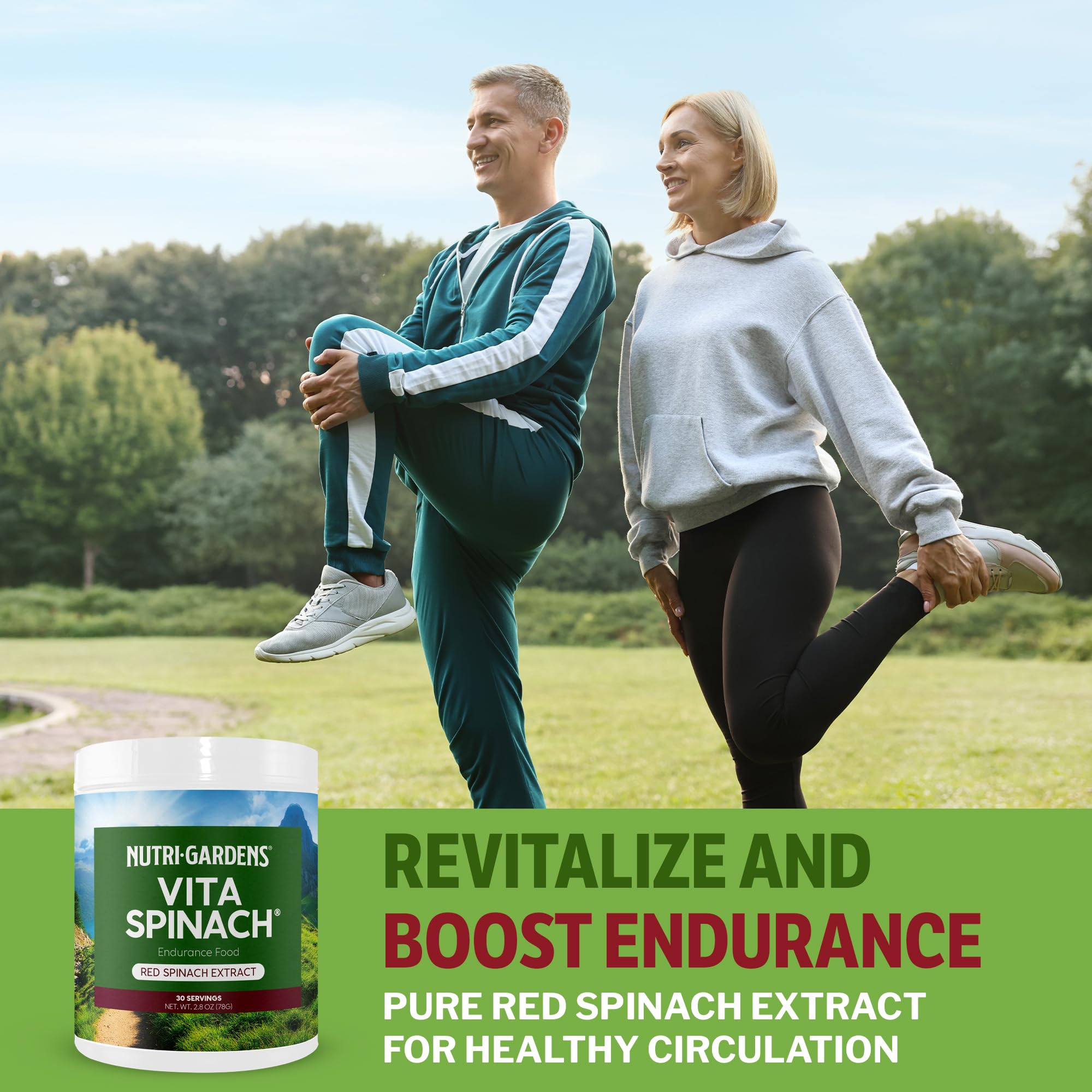 Nutrigardens VitaSpinach red spinach extract supports post-workout recovery possibilities