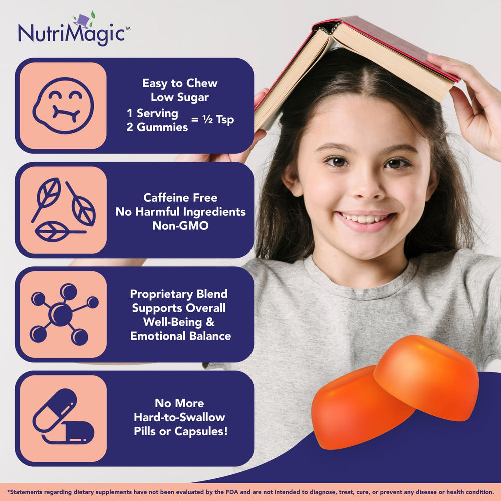 No artificial sweeteners NutriMagic label on kids brain booster
