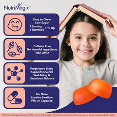 No artificial sweeteners NutriMagic label on kids brain booster
