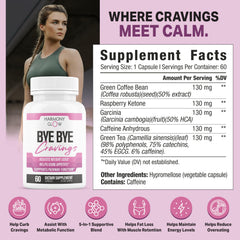 ByeBye Cravings capsules close-up showing an easy-to-take form for daily use.