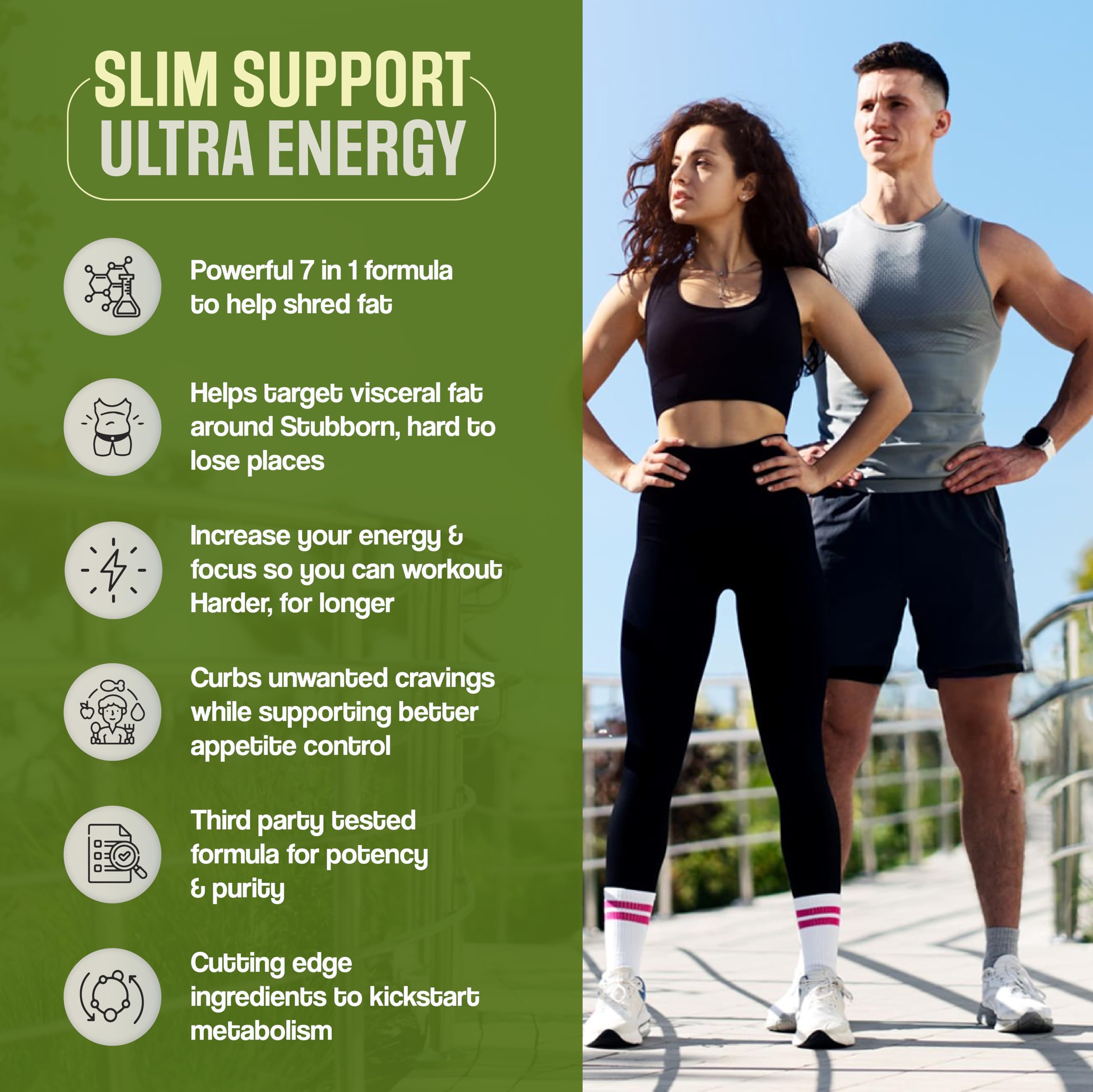 Crave Less Ultra lifestyle on-the-go shot with water and active setting