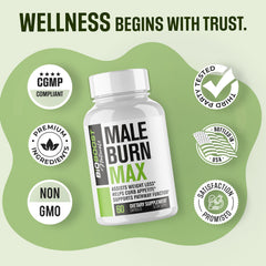 Nutrimend IQ Male Burn Max packaging box with instructional materials