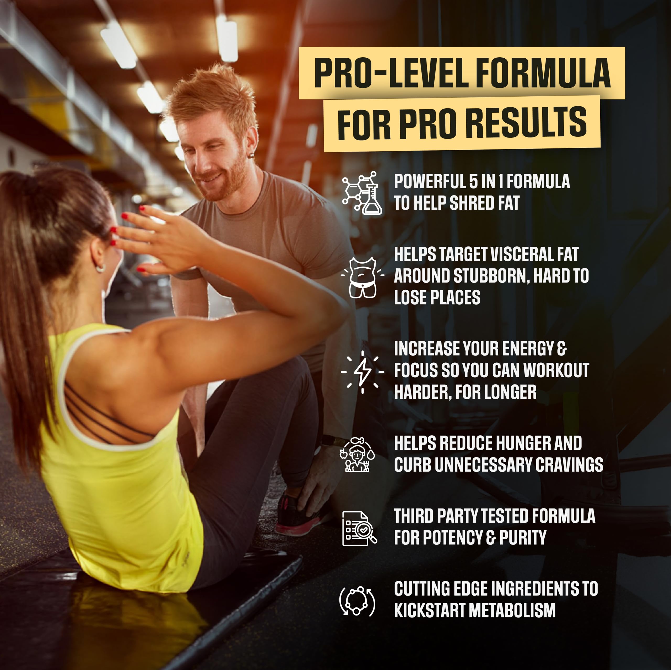 Nutrimend IQ Rapid Shred Pro Series 5X close-up label shows premium formulation.