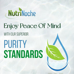 NutriNoche bottle cap label emphasizes USA-made vegan quality.