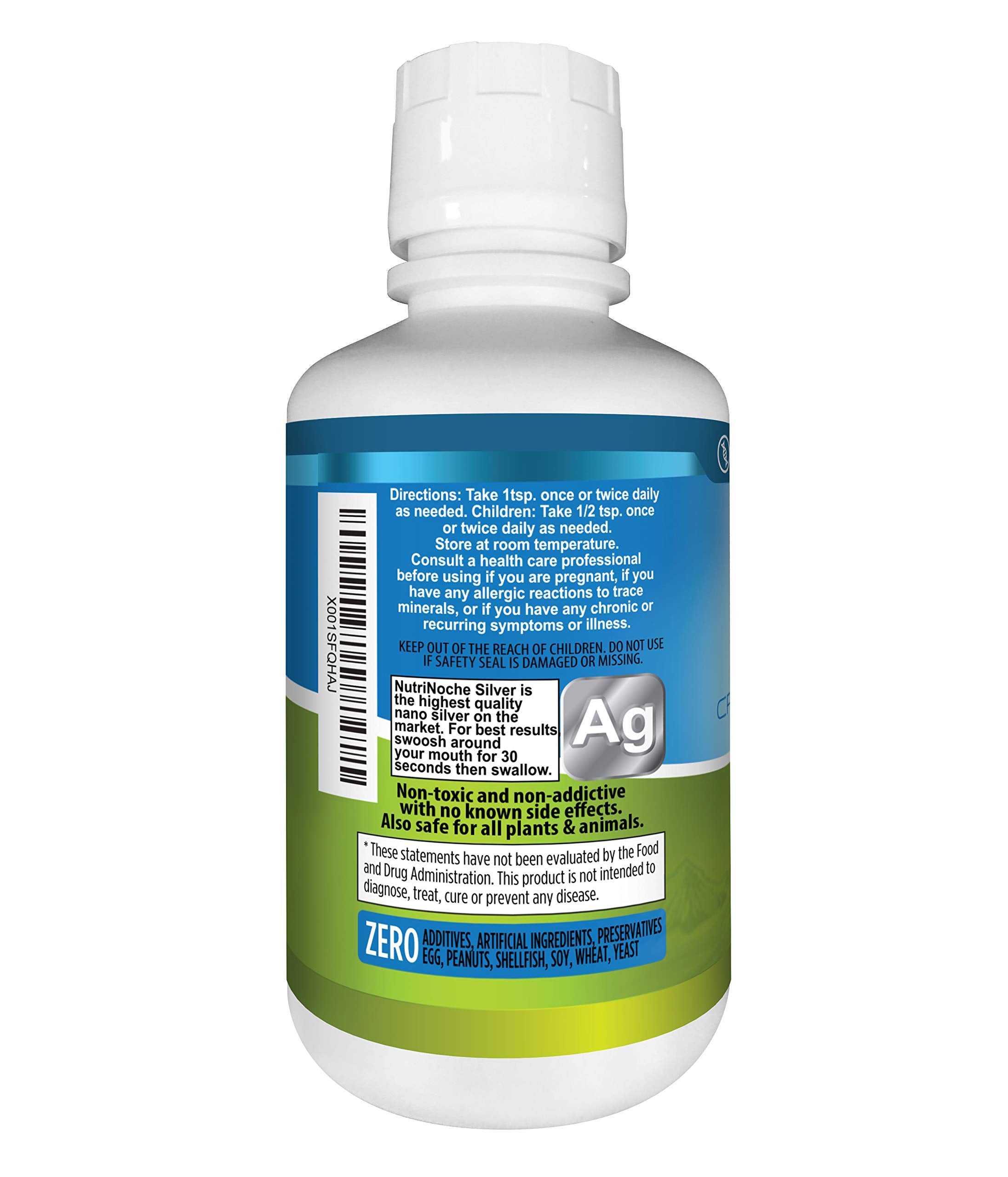 NutriNoche Colloidal Silver GMP badge reinforces safety and consistent production