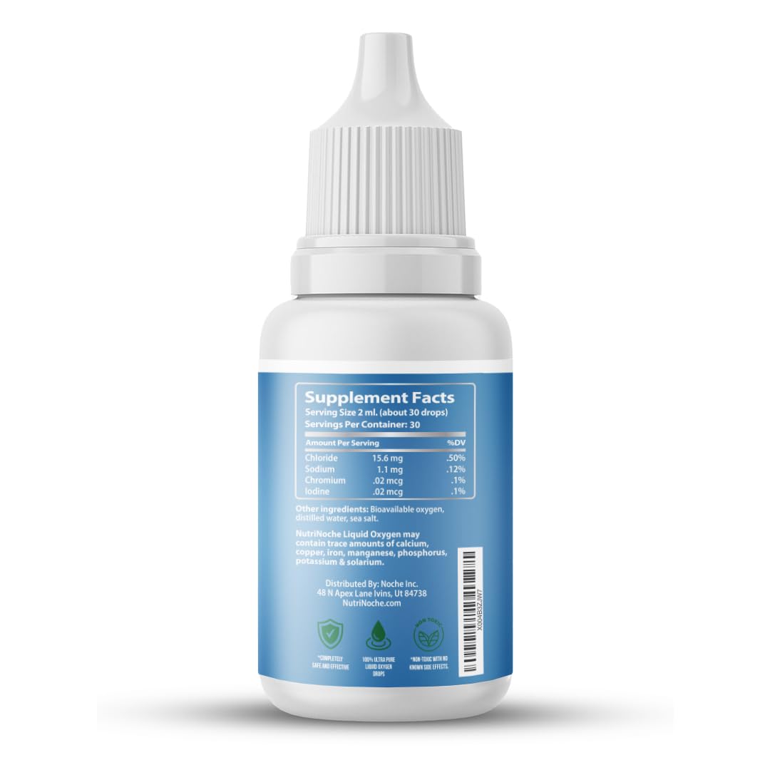 NutriNoche Liquid Oxygen Drops pictured during a workout for endurance.