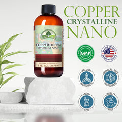 NutriNoche Organa Pure Copper glass serving shows beverage-ready presentation.