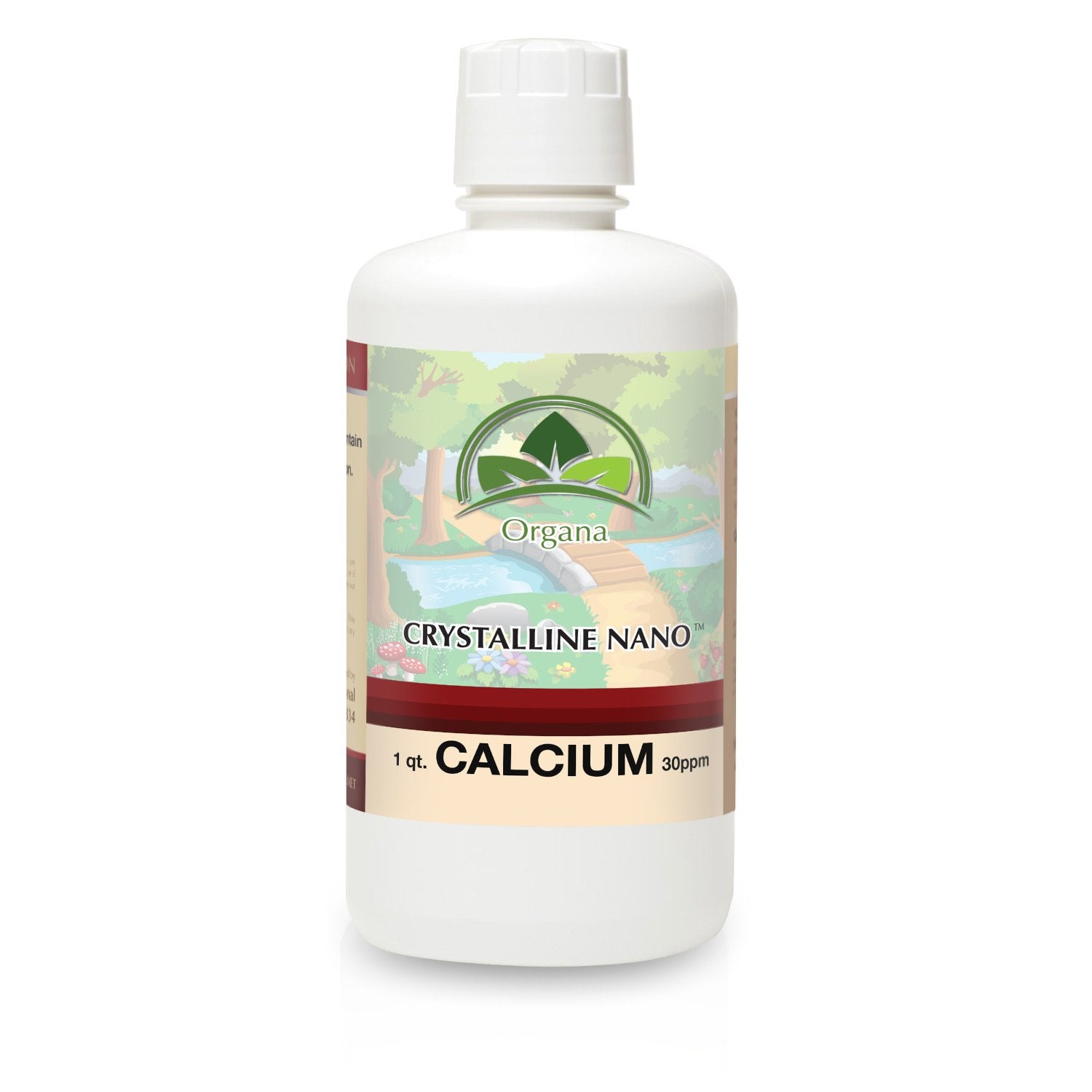 NutriNoche Organa Pure liquid calcium bottle showing high purity for daily support.