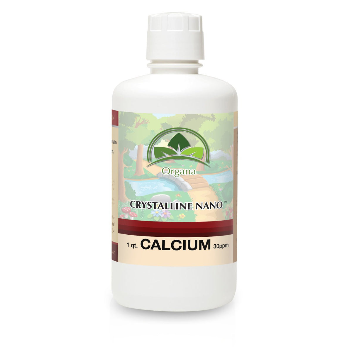 NutriNoche Organa Pure liquid calcium bottle showing high purity for daily support.