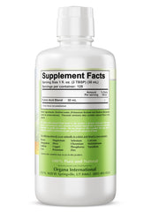 NutriNoche Organa Trace Minerals glass with minerals on hand suggests simple daily supplementation